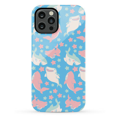 Happy Shark Pattern Phone Case